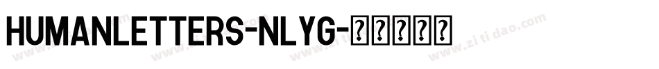 HumanLetters-nLYg字体转换