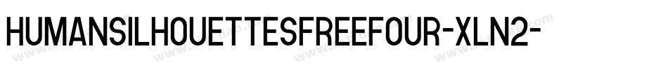 Humansilhouettesfreefour-XLn2字体转换