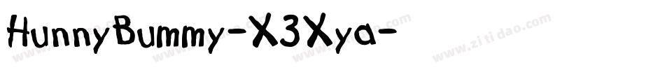 HunnyBummy-X3Xya字体转换