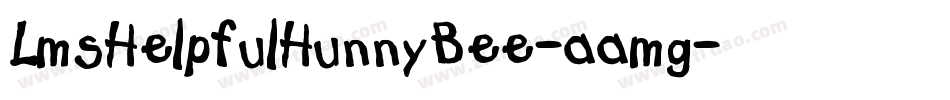 LmsHelpfulHunnyBee-aamg字体转换