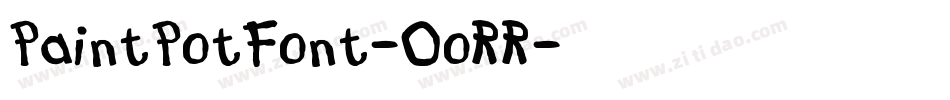 PaintPotFont-0oRR字体转换