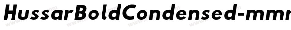 HussarBoldCondensed-mmrV字体转换