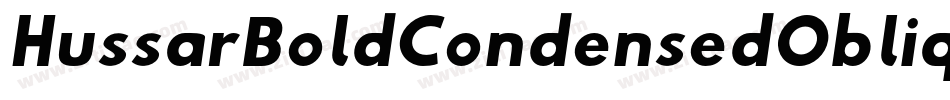 HussarBoldCondensedObliqueThree-d8el字体转换