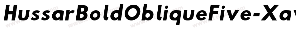 HussarBoldObliqueFive-Xav2字体转换