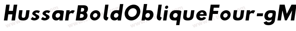 HussarBoldObliqueFour-gMn3字体转换