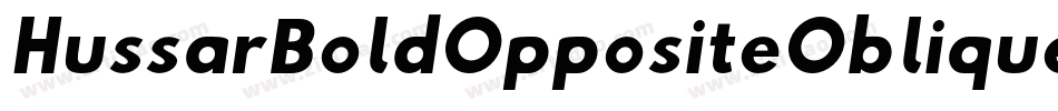 HussarBoldOppositeObliqueSeven-O91o字体转换
