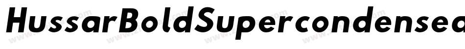HussarBoldSupercondensed-AW7D字体转换