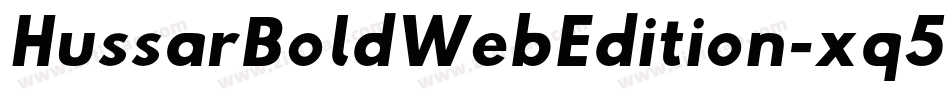 HussarBoldWebEdition-xq5O字体转换