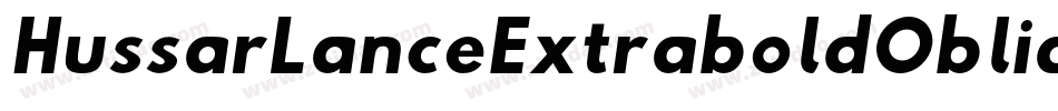HussarLanceExtraboldOblique-Algx字体转换