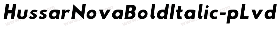 HussarNovaBoldItalic-pLvd字体转换