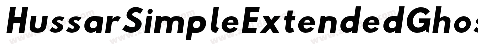 HussarSimpleExtendedGhostObliqueThree-8dWM字体转换
