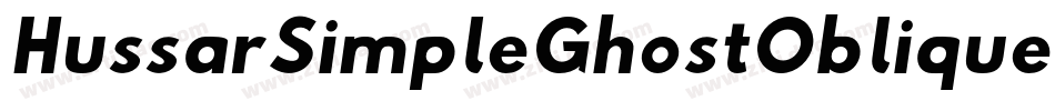 HussarSimpleGhostObliqueThree-vqVZ字体转换