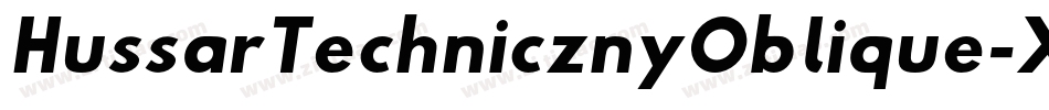 HussarTechnicznyOblique-XeLa字体转换