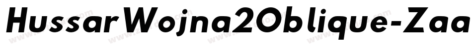 HussarWojna2Oblique-ZaaB字体转换
