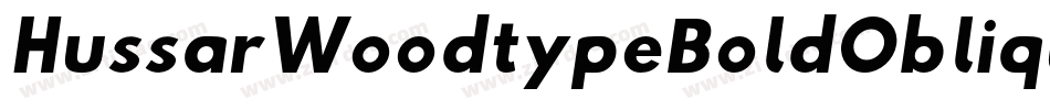 HussarWoodtypeBoldOblique-4qe4字体转换