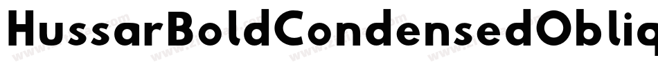 HussarBoldCondensedObliqueThree-d8el字体转换
