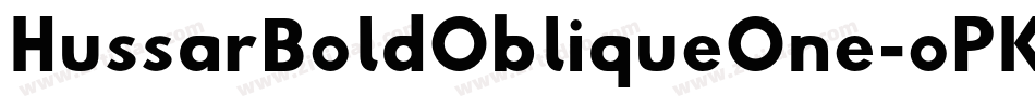 HussarBoldObliqueOne-oPKq字体转换
