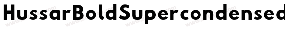 HussarBoldSupercondensed-AW7D字体转换