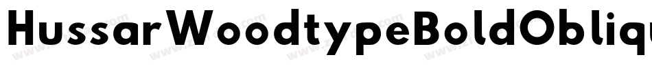 HussarWoodtypeBoldOblique-4qe4字体转换