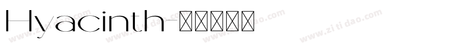 Hyacinth字体转换