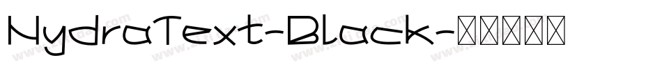 HydraText-Black字体转换