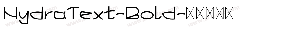 HydraText-Bold字体转换