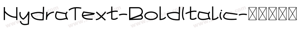 HydraText-BoldItalic字体转换