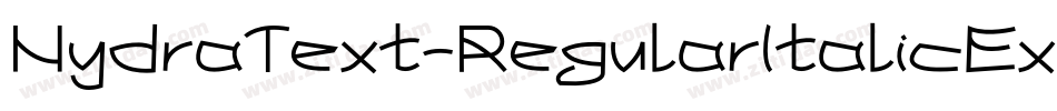HydraText-RegularItalicExp字体转换