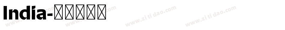 India字体转换