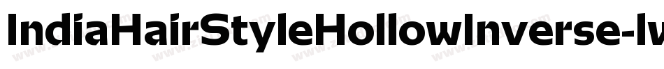 IndiaHairStyleHollowInverse-lwp0字体转换