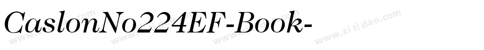 CaslonNo224EF-Book字体转换