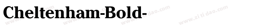 Cheltenham-Bold字体转换