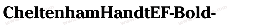 CheltenhamHandtEF-Bold字体转换
