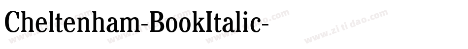 Cheltenham-BookItalic字体转换