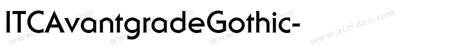 ITCAvantgradeGothic字体转换