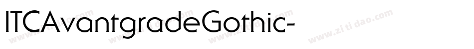 ITCAvantgradeGothic字体转换