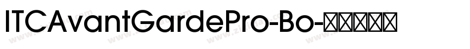 ITCAvantGardePro-Bo字体转换