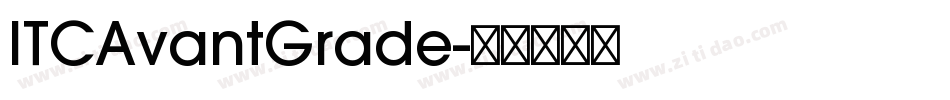 ITCAvantGrade字体转换