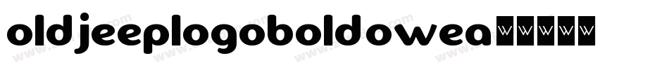 OldJeepLogoBold-OweA字体转换