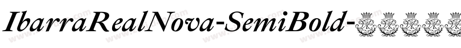 IbarraRealNova-SemiBold字体转换