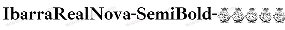 IbarraRealNova-SemiBold字体转换