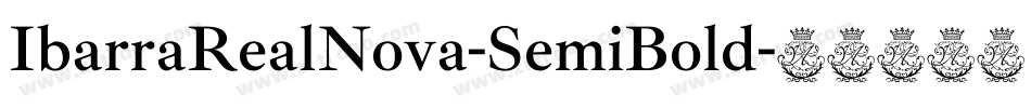 IbarraRealNova-SemiBold字体转换