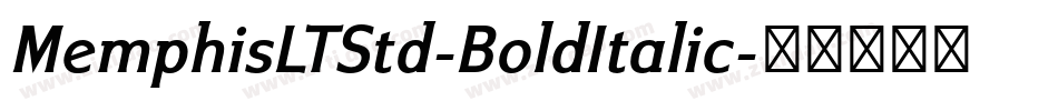 MemphisLTStd-BoldItalic字体转换
