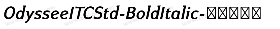 OdysseeITCStd-BoldItalic字体转换