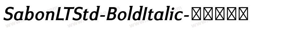 SabonLTStd-BoldItalic字体转换
