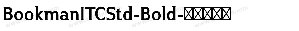 BookmanITCStd-Bold字体转换