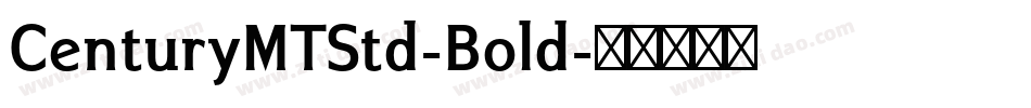 CenturyMTStd-Bold字体转换