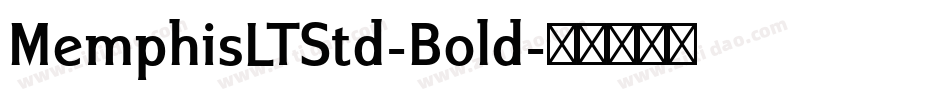 MemphisLTStd-Bold字体转换