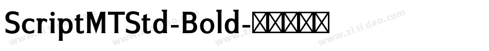 ScriptMTStd-Bold字体转换