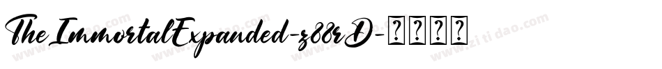 TheImmortalExpanded-z88rD字体转换